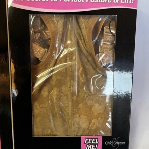 Chic Shaper Best Perfect Posture Support Bra Top-Nude Extra Small/ S 3 - Picture 4 of 5